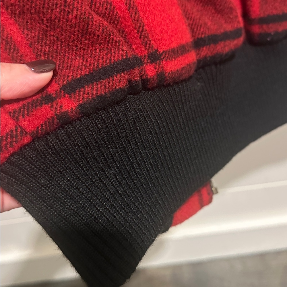 Red and Black Plaid Vest - Picture 5 of 9